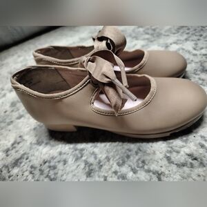 Kids Tan Ballet Shoes